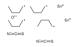 dibutyl-[dibutyl(isothiocyanato)stannyl]oxy-isothiocyanatostannane Structure
