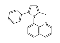 8-(2-methyl-5-phenylpyrrol-1-yl)quinoline Structure