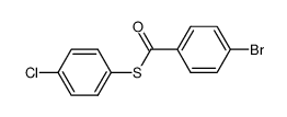 S-(4-chlorophenyl) 4-bromobenzothioate Structure