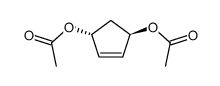 trans-3,5-diacetoxycyclopentene Structure