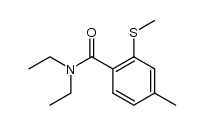 N,N-diethyl-2-methylsulfanyl-4-methylbenzamide结构式