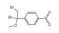 [1,2-dibromo-1-(4-nitro-phenyl)-ethyl]-methyl ether Structure