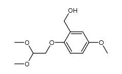 (2-(2,2-dimethoxyethoxy)-5-methoxyphenyl)methanol Structure