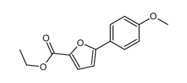 ethyl 5-(4-methoxyphenyl)furan-2-carboxylate结构式