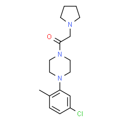 Piperazine, 1-(5-chloro-2-methylphenyl)-4-(1-pyrrolidinylacetyl)- (9CI) picture