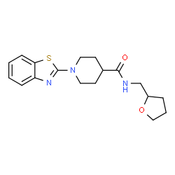 4-Piperidinecarboxamide,1-(2-benzothiazolyl)-N-[(tetrahydro-2-furanyl)methyl]-(9CI)结构式