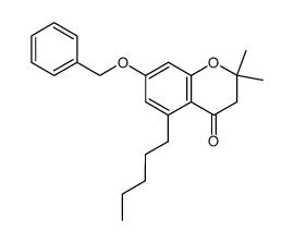 7-Benzyloxy-2,2-dimethyl-5-n-pentyl-4-chromanon Structure