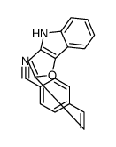 4-[2-(4H-furo[3,2-b]indol-2-yl)ethenyl]benzonitrile Structure