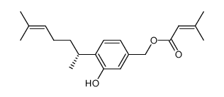 1-Hydroxy-15-senecioyloxy-α-curcumen结构式