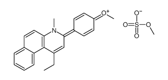 1-ethyl-3-(4-methoxyphenyl)-4-methylbenzo[f]quinolin-4-ium,methyl sulfate结构式