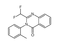 2-(difluoromethyl)-3-(2-methylphenyl)quinazolin-4-one结构式