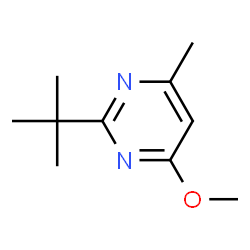 Pyrimidine, 2-(1,1-dimethylethyl)-4-methoxy-6-methyl- (9CI)结构式