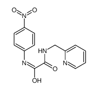 N'-(4-nitrophenyl)-N-(pyridin-2-ylmethyl)oxamide结构式