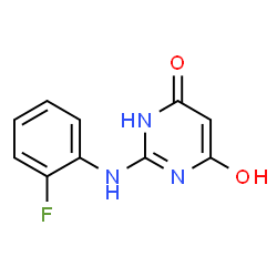4(1H)-Pyrimidinone, 2-[(2-fluorophenyl)amino]-6-hydroxy- (9CI) structure