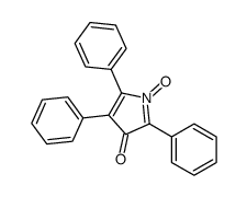 1-oxido-2,4,5-triphenylpyrrol-1-ium-3-one Structure
