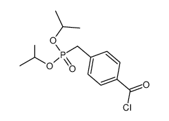 (4-Chlorocarbonyl-benzyl)-phosphonic acid diisopropyl ester结构式