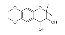 6,7-dimethoxy-2,2-dimethyl-3,4-dihydrochromene-3,4-diol Structure