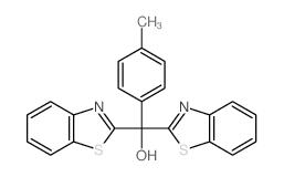 2-Benzothiazolemethanol,a-2-benzothiazolyl-a-(4-methylphenyl)- Structure