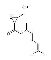 1-[3-(hydroxymethyl)oxiran-2-yl]-3,7-dimethyloct-6-en-1-one结构式