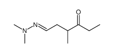 6-Dimethylhydrazono-4-methyl-3-hexanon结构式