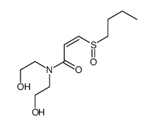 3-butylsulfinyl-N,N-bis(2-hydroxyethyl)prop-2-enamide结构式