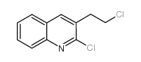 2-氯-3-(2-氯乙基)喹啉结构式
