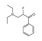 3-(diethylamino)-2-fluoro-1-phenylpropan-1-one结构式