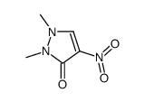 1,2-dimethyl-4-nitropyrazol-3-one结构式