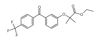 ethyl 2-methyl-2-(3-(4-(trifluoromethyl)benzoyl)phenoxy)propanoate Structure