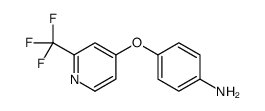 4-{[2-(三氟甲基)吡啶-4-基]氧基}苯胺结构式