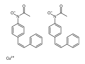 copper,N-oxido-N-[4-[(E)-2-phenylethenyl]phenyl]acetamide Structure