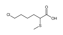 6-chloro-2-(methylthio)hexanoic acid Structure