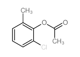 Phenol, 2-chloro-6-methyl-, acetate structure