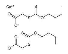 calcium,2-butoxycarbothioylsulfanylacetate结构式