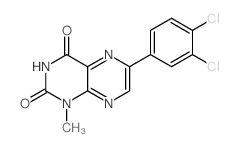 2,4(1H,3H)-Pteridinedione,6-(3,4-dichlorophenyl)-1-methyl- picture