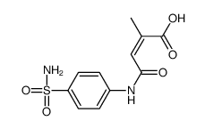 2-methyl-4-oxo-4-(4-sulfamoylanilino)but-2-enoic acid Structure