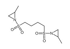 2-methyl-1-[4-(2-methylaziridin-1-yl)sulfonylbutylsulfonyl]aziridine结构式