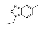 2,1-Benzisoxazole,3-ethyl-6-methyl-(9CI) Structure