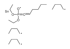 tributyl(1-diethoxyphosphorylhex-1-enyl)stannane结构式