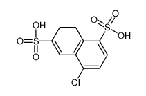 4-chloronaphthalene-1,6-disulfonic acid Structure