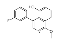 4-(3-fluorophenyl)-1-methoxyisoquinolin-5-ol结构式