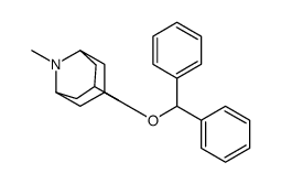 3-benzhydryloxy-7,9-dimethyl-9-azabicyclo[3.3.1]nonane结构式