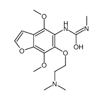 Urea, 1-(4,7-dimethoxy-6-(2-(dimethylamino)ethoxy)-5-benzofuranyl)-3-m ethyl- picture