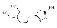 1,3,4-Thiadiazol-2-amine,5-[[2-(diethylamino)ethyl]thio]-结构式