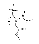 1-trimethylsilanyl-1H-imidazole-4,5-dicarboxylic acid dimethyl ester Structure