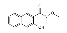 3-羟基-N-甲氧基-N-甲基-2-萘酰胺结构式