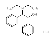 1,2-Diphenyl-2-diethylamino-ethanol hydrochloride Structure
