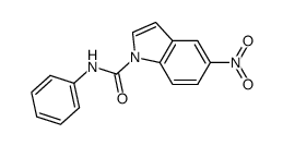 5-Nitroindole-1-carboxylic acid phenylamide Structure