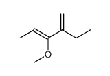 2-ethyl-3-methoxy-4-methyl-penta-1,3-diene结构式