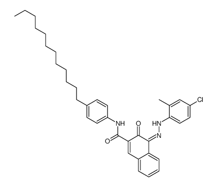 4-[(4-chloro-2-methylphenyl)azo]-N-(4-dodecylphenyl)-3-hydroxynaphthalene-2-carboxamide结构式